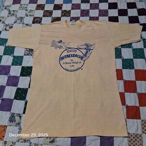Vintage Downerwear Thin Single Stitch T Shirt Sz Medium Nutrexercise